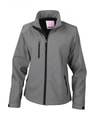 Dames Softshell Jas Result R128F silver grey